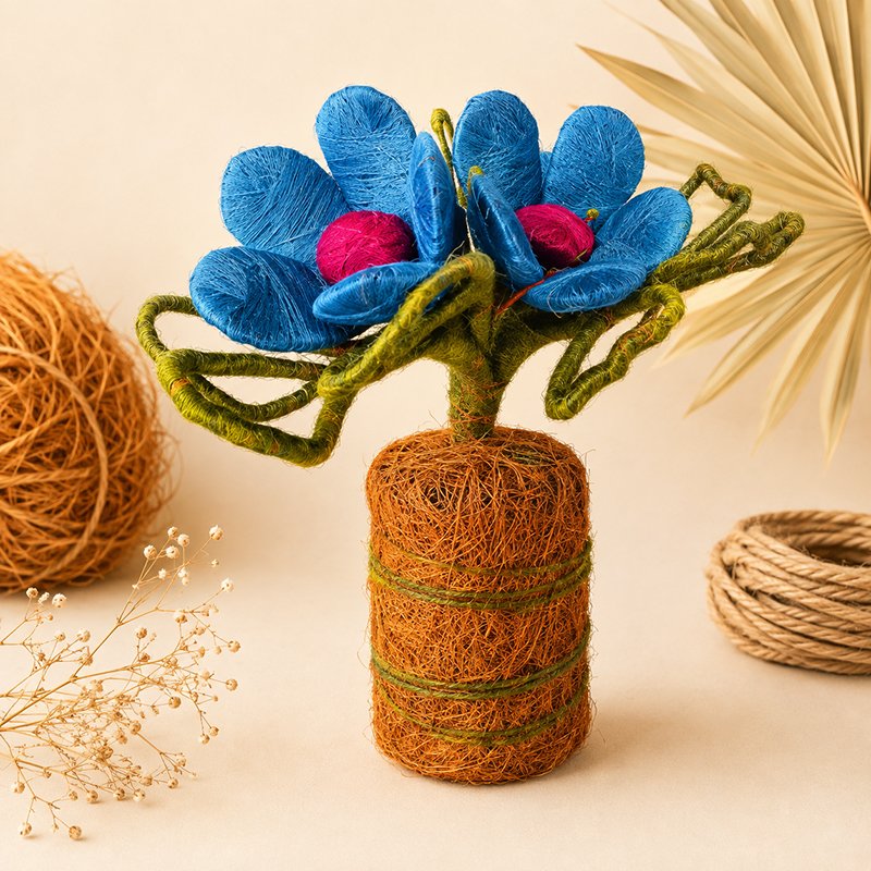 Handmade Natural Floral Basket